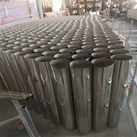 Conduites d'air en acier inoxydable sur mesure, tuyaux d'échappement soudés 304, évacuation de la poussière industrielle 201, protection incendie, ventilation d'évacuation des fumées