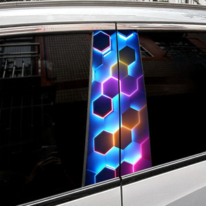 Pegatina de pilar de puerta de coche creativa personalizada varios estilos impermeable antiarañazos vinilo B Pilar calcomanía - Product Image 4