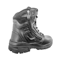 Bottes tactiques courtes en cuir noir 2026, personnalisées, les plus confortables et imperméables, idéales pour les tâches exigeantes