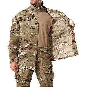 SIVIアウトドアハンティング服リップストップ戦術的なウェアスーツグリーンセキュリティガード制服迷彩ユニフォーム - Product Image 6