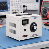 Régulateur de tension automatique Variac à transformateur 1 KVA, bobine en cuivre, écran LCD, entrée monophasée 220V 50Hz, sortie 0-300V