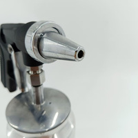 Pistolet de sablage à gravité portable TOLHIT à alimentation par aspiration, outils pneumatiques, pistolet de sablage à air HVLP à base de sol en fibre de verre, 1000 ml, 5,5 mm, PS-4