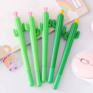 Gel Pen Stylish School Stationery Supplies Custom Logo Rubber Grip Black 0.5mm Gel Ink Pen