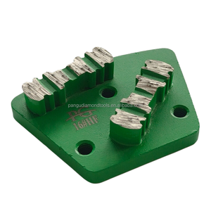 Disques abrasifs PanGu Diamond Grinding Shoes Bar Segments, forme trapézoïdale, à liaison souple, pour meuleuse à béton, OEM - Product Image 3