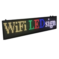 Panel Papan Iklan RGB P10 101x37cm Modul Layar Tampilan Digital untuk Toko Ritel Luar Ruangan Restoran Pesan IP65
