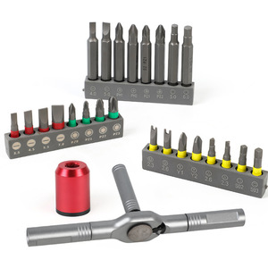 27 Piece Screwdriver Bit Set With T Handle Ratchet And Various Bits For Diy Repair Tools - Product Image 2