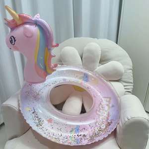 ห่วงยางเป่าลมรูปนกฟลามิงโก้สำหรับวัยรุ่นผู้ใหญ่ห่วงยางลอยน้ำได้สระว่ายน้ำเป่าลมของเล่นปาร์ตี้ชายหาด - Product Image 5