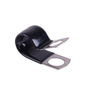 Abrazadera/clip de cable recubierto de PVC tipo <span class=keywords><strong>P</strong></span> de acero inoxidable - Product Image 2