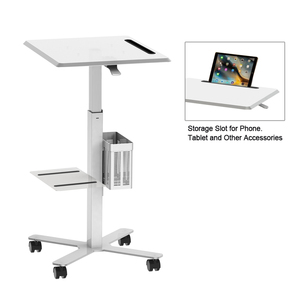 Có thể điều chỉnh MDF di động máy tính xách tay Máy Trạm giỏ hàng chuyển đổi gas Lift di động máy trạm giỏ hàng - Product Image 4