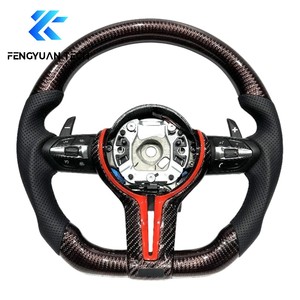 พวงมาลัย M ซีรีส์ทำจากคาร์บอนไฟเบอร์สำหรับ <span class=keywords><strong>BMW</strong></span> F10 F30 <span class=keywords><strong>F20</strong></span> F31 F32 F36 X5 M3 F25 M5 M6 E71 E90 F07 F15 F16ไม่มีถุงลมนิรภัย - Product Image 6