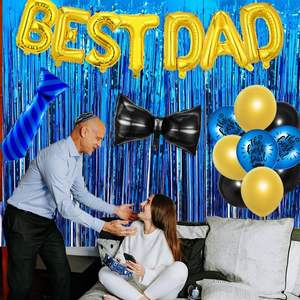 Ballons en aluminium Bonne fête des pères Ballons à l'hélium Feliz Dia Super Papa Ballons en aluminium Ballons de décoration pour la fête des pères - Product Image 4