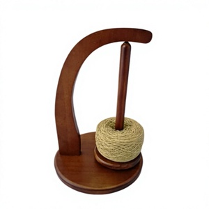 Support en bois écologique AZ ENTERPRISES pour bobines de fil – Design simple pour le tricot à la main – Support pratique pour bobines de fil - Product Image 3