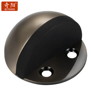 QIYANG Acier Inoxydable Noir Demi Lune Butée De <span class=keywords><strong>Porte</strong></span> Design Moderne Monté Au Sol <span class=keywords><strong>Porte</strong></span> Arrêts Wedge pour Hôtels - Product Image 5