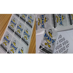 Ruban de sécurité anti-effraction <span class=keywords><strong>personnalisé</strong></span>, garantie nulle, bleu, vente en gros, usine de haute qualité, une fois retiré, il laissera un texte « VOID » - Product Image 6