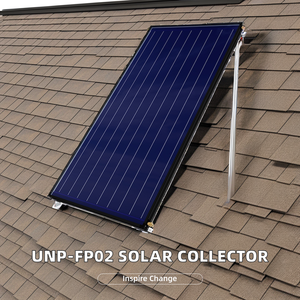 Sistema de Agua Caliente Solar Térmico, Colector Solar de Placa Plana con Marco de Aluminio y Tubería de Cobre - Product Image 3