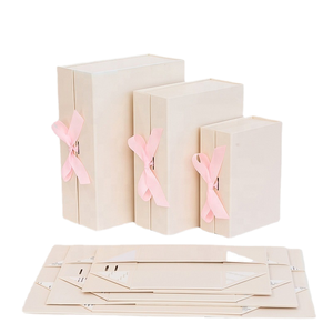 Luxury Custom Magnetic Closure <b>Large</b> Oblong Handmade Coated Paper Sponge Lined Rigid <b>Boxes</b> with Logo Hot Stamping for Wigs - Product Image 1