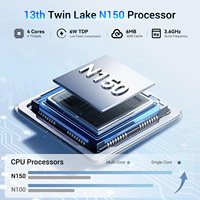 Mini PC SOAYAN con Precio de Fábrica, Intel N95, LPDDR5, Wifi6, BT5.2, Tipo-C, DP 4K, USB3.2, RJ45, con Windows 11 Pro y Linux
