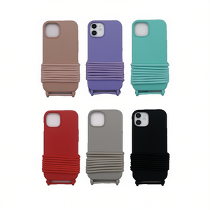 Funda de silicona para teléfono con correa para iPhone, ajuste universal, varios colores - Product Image 2