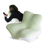 Nuevo estilo Cuello Soporte Cervical Ergonómico Memoria Espuma Cara Abajo Contorno Almohada para dormir en el estómago y jugar con teléfono celular