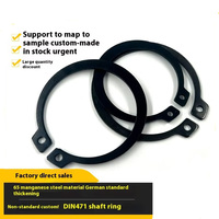 Circlip externe Ex DIN471C-Type épaissi 65 bague de retenue de roulement en manganèse pour arbres bague de rétention en acier élastique 3-350mm