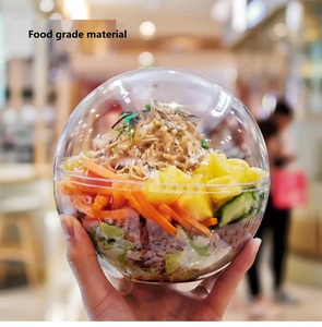 Hand-held mousse ball cake Christmas ball Transparent ball packaged food grade box