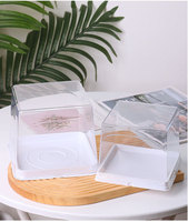 Nouveau Style 4 pouces 6 pouces Gâteau Dessert Boîte d'emballage Boîte à gâteau transparente