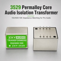 Transformateur d'isolation audio à noyau en permalloy ZXY-3529 150/600:10K 10K600 pour égalisation d'impédance, table de mixage audio professionnelle, boîtier DI, ISO9001 UL CE