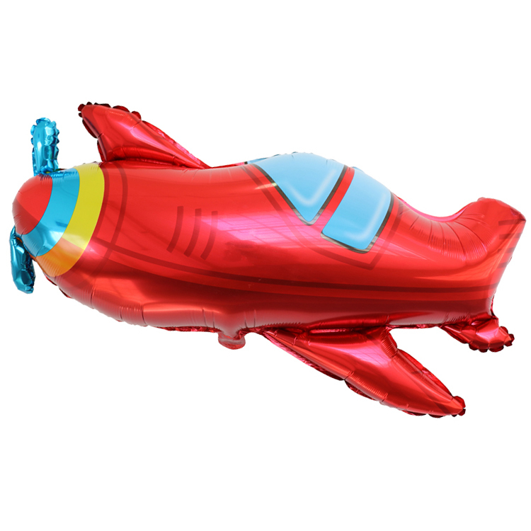 6-teiliges Deko-Set 'Blaues Flugzeug' Für 2. Geburtstag – Mylar-Ballons Mit Zahl 2 & Motiven