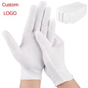 Gants en coton blancs pour femmes, 70 paires, personnalisables avec logo, pour mains sèches, sommeil et eczéma, expédiés depuis notre entrepôt aux États-Unis - Product Image 1