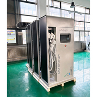 SCU 180kW serbest duran DC hızlı şarj CCS1 CCS2 GB/T CHAdeMO elektrikli araç şarj istasyonu ile 10.4 inç dokunmatik ekran
