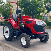 Tracteur agricole multifonctionnel 4x4 diesel 100 CV avec chargeur, pelle rétrocaveuse et tondeuse – Meilleur prix de gros
