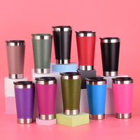 Gobelets isothermes personnalisés de 600 ml (20 oz) pour boissons, écologiques, lavables au lave-vaisselle, de qualité supérieure, pour boissons chaudes ou froides, idéaux comme souvenirs.