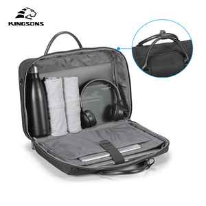 Kingsons Men's Laptop <b>Briefcase</b> 15.6 Inch Polyester Business Travel Bag With Zipper Closure And Large Capacity For Office Use - Product Image 2