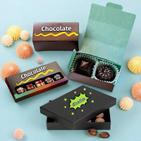 Cajas de chocolats personnalisées boîte à truffes en forme de cœur cadeau de luxe petite boîte de chocolat séparateurs biscuits boîtes d'emballage alimentaire cadeaux