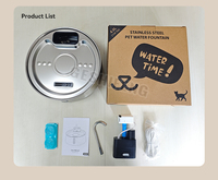 Fontaine à eau intelligente pour chat en acier inoxydable rechargeable 4L avec capteur de mouvement, qualité 304, longue durée de vie et abreuvoir sûr pour animaux de compagnie