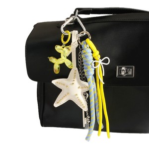 RW Creative Bag Charm Supply Summer Beach Blue Tassel Starfish <span class=keywords><strong>Skateboard</strong></span> Pendant Braid Rope Keychain for Handbag Accessory - Product Image 5