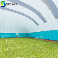 Structure de dôme gonflable en PVC durable pour l'intérieur et l'extérieur, protège contre le froid en hiver et la chaleur en été