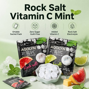 Bonbons sans sucre au sel de roche et vitamine C, saveurs menthe, goyave, pamplemousse, citron, mangue, <span class=keywords><strong>Halal</strong></span>, marque privée, vente en gros - Product Image 1