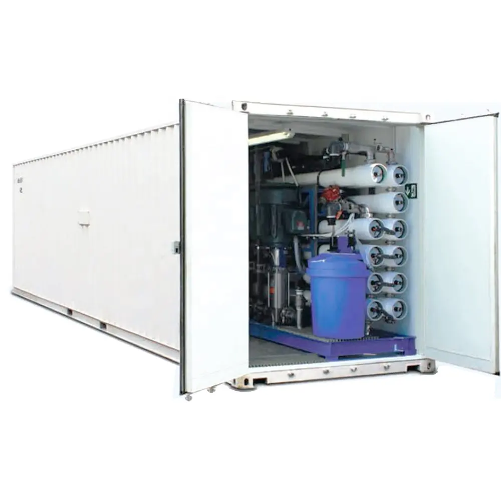 300T/D Containerized Omgekeerde Osmose Zeewater Ontzilting Systeem/Brak Water Ontzilting Plant