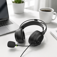 Casque filaire pour centre d'appels avec micro anti-bruit, interface double USB 3,5 mm, casque professionnel pour ordinateur portable et ordinateur de bureau