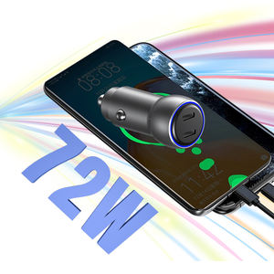 Adaptador Tipo C al por mayor, cargador de coche USB de 2 puertos con carga rápida – qc3.0 / pd – compatible con iPhone y Android - Product Image 3