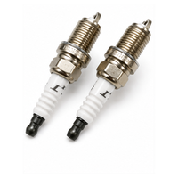Bougie d'allumage K20TT 4604 Nickel à double pointe, filetage 14 mm, portée 19 mm, hexagone 16 mm, espacement 1,0 mm, pièces automobiles, bougie d'allumage moteur