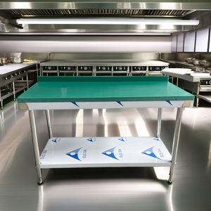 Alta Qualidade Restaurante Cozinha Dobrável Mesa De Jantar com PE Placa Bancada Dobrável De Aço Inoxidável - Product Image 5