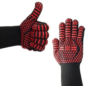 Guantes de Silicona Extra Largos Profesionales Personalizados 1472F para Horno de Barbacoa, Resistentes al Calor, para Cocinar y Hornear - Product Image 4