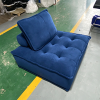 Canapé rétro Piedmont en cuir huilé, canapé modulaire à blocs combinables, inclinable et convertible pour salon moderne