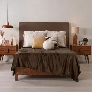 Manta Ligera de Microfibra para Café, Rectangular, para Uso Doméstico, Cuatro Estaciones, Estilo Simple - Product Image 3