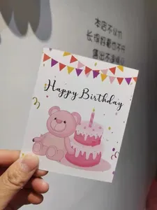 Cartes <span class=keywords><strong>de</strong></span> vœux personnalisées imprimées sur mesure pour mariages, anniversaires, cartes <span class=keywords><strong>de</strong></span> <span class=keywords><strong>remerciement</strong></span> personnalisées, bloc-notes adhésifs vierges en carton - Product Image 4