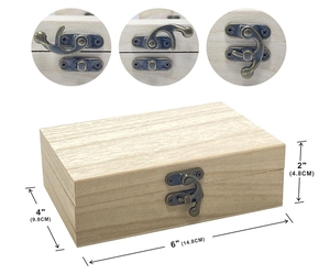 <span class=keywords><strong>2025</strong></span> nóng bán gỗ lưu niệm hộp gỗ Hộp quà tặng hình chữ nhật thủ công mỹ nghệ với phong cách mộc mạc - Product Image 2