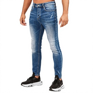 Pantalon pour homme, taille haute, fermeture éclair, jean extensible, pantalon décontracté, pantalon slim, pantalon crayon pour homme, jean skinny pour homme, grande taille - Product Image 1