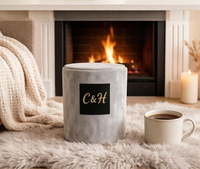 Bougie artisanale CHHC personnalisée de luxe, parfumée à l'aromathérapie, en cire de soja, écologique, 80 heures de combustion, pour les fêtes et la décoration intérieure
